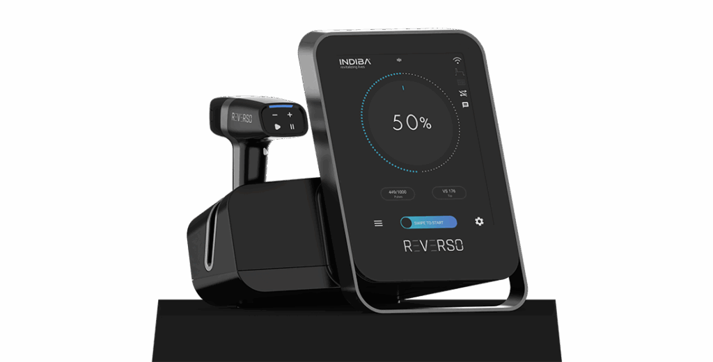 Reverso fractional radiofrequency machine